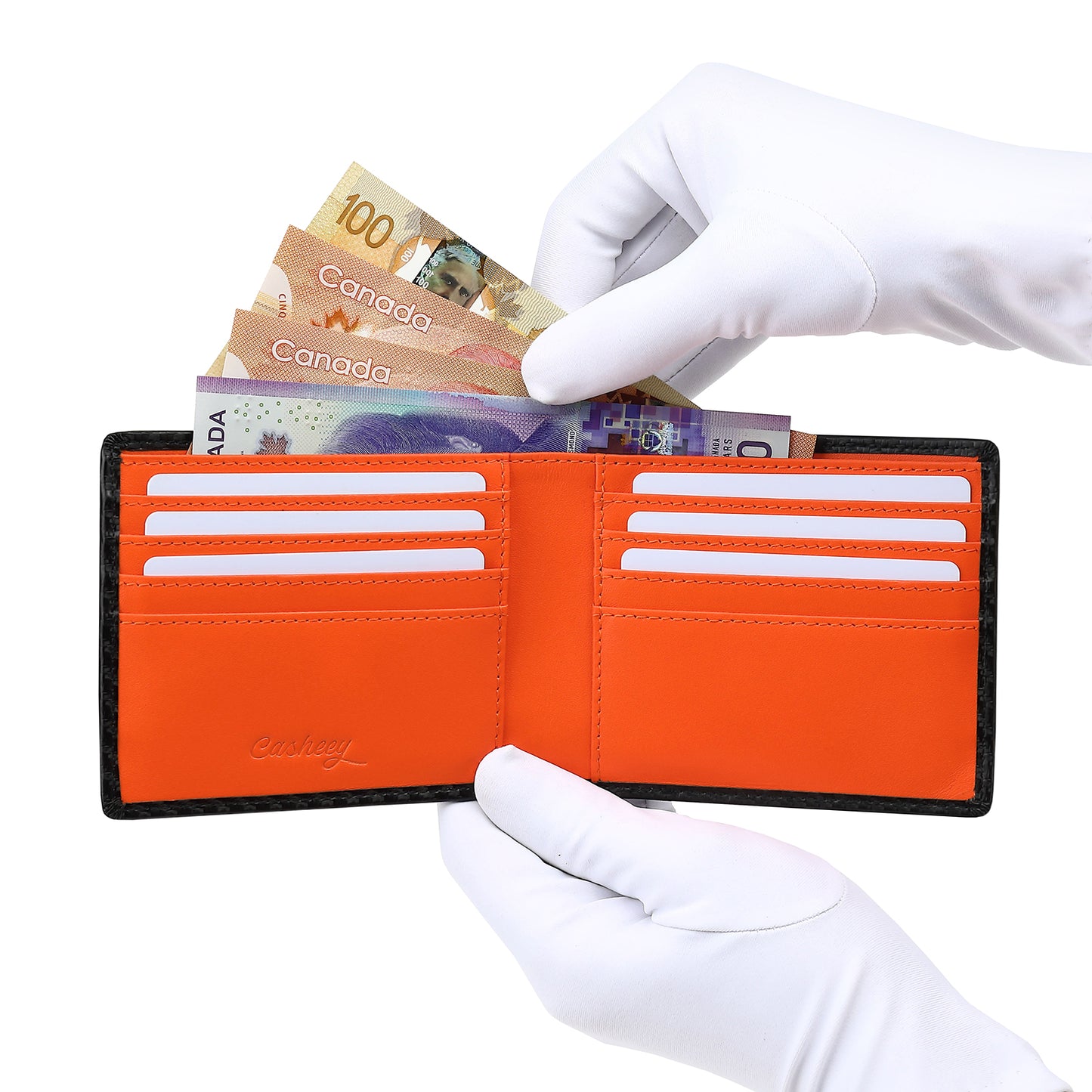 Carbon Leather Men's Wallet | Ultra Large Capacity