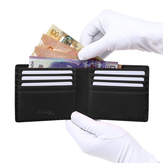 Carbon Leather Men's Wallet | Ultra Large Capacity