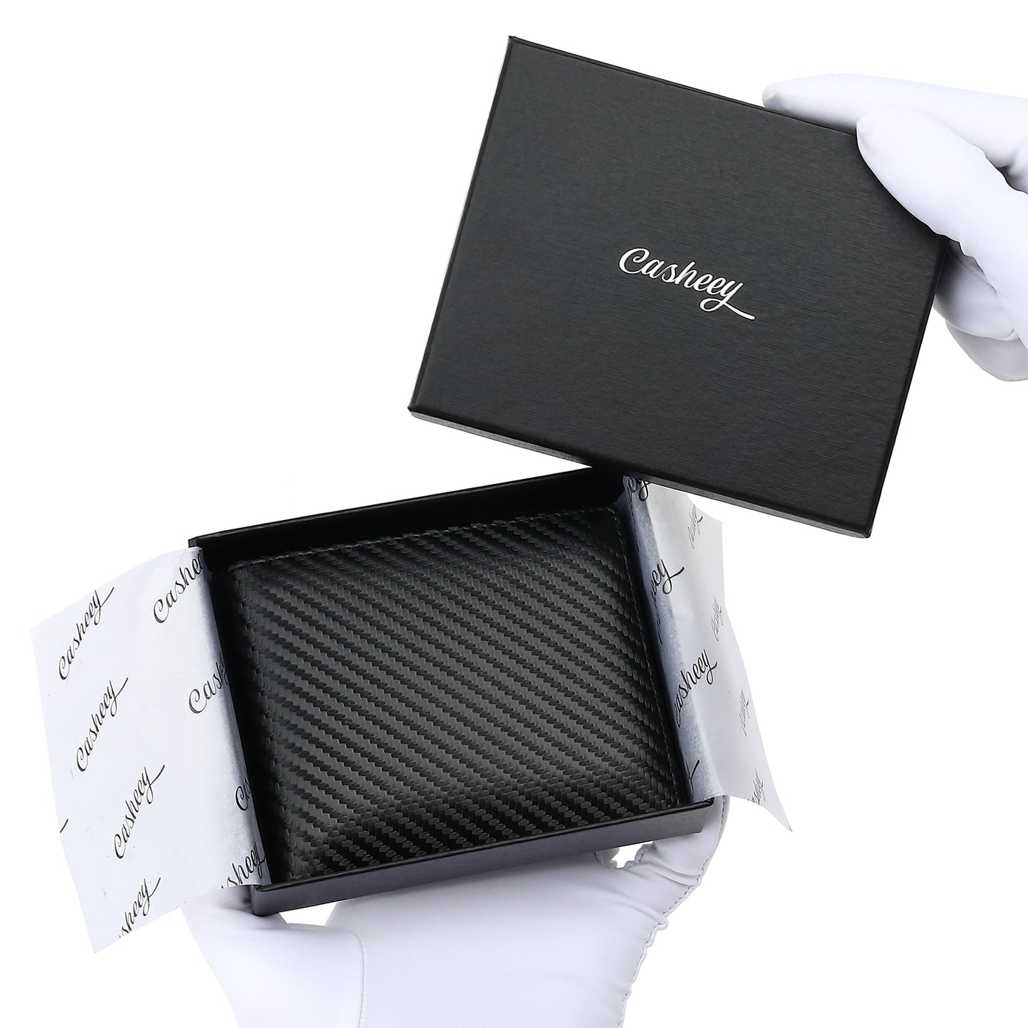 Carbon Leather Men's Wallet | Coin Box Design