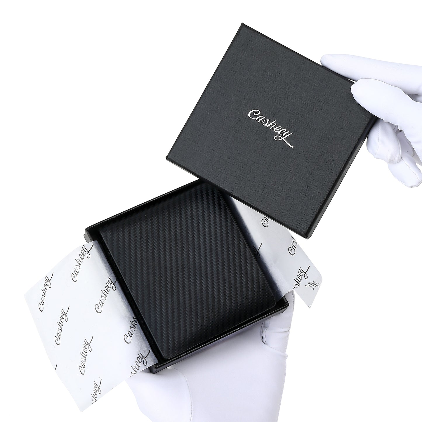 Carbon Leather Wallet | Coin Box Design