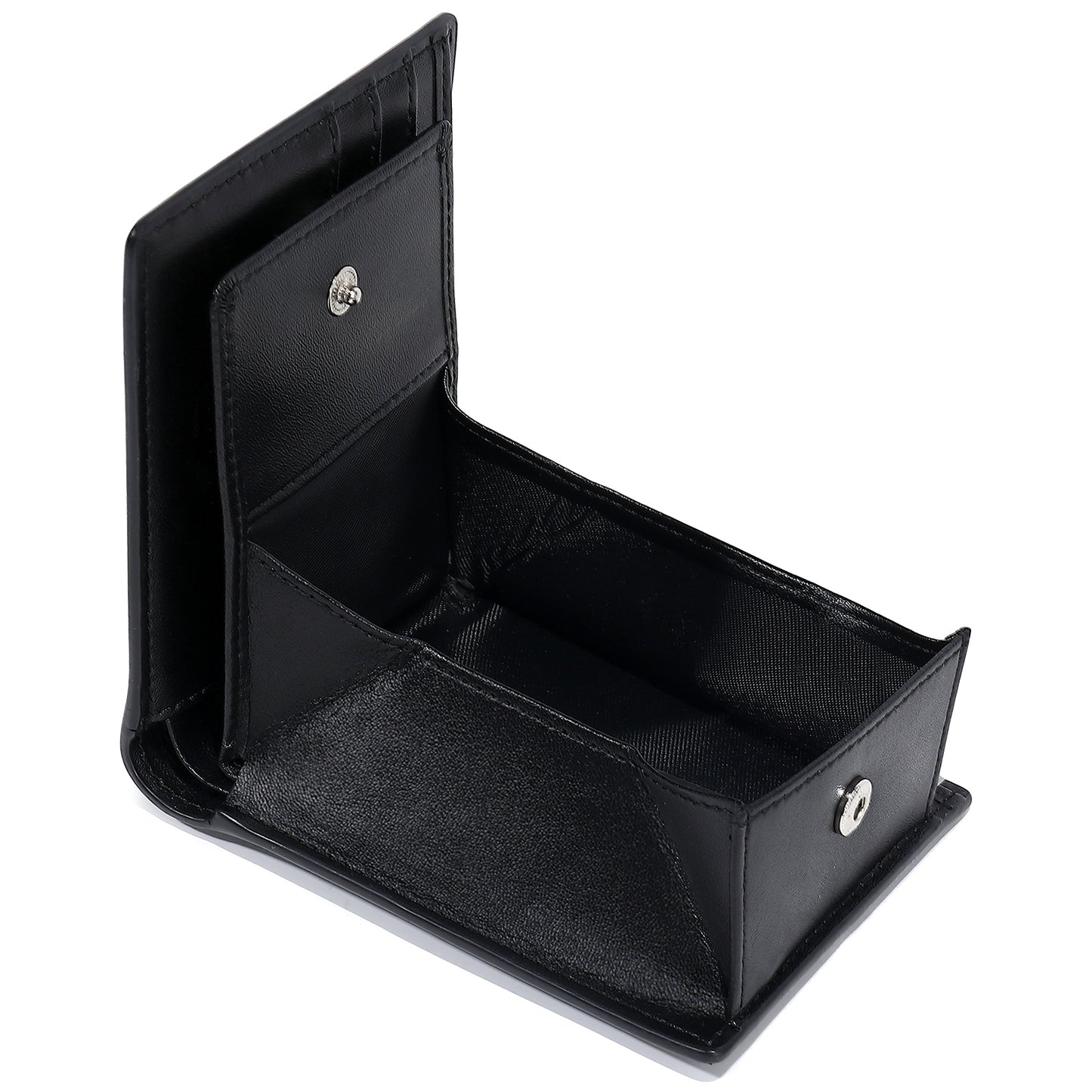 Carbon Leather Wallet | Coin Box Design