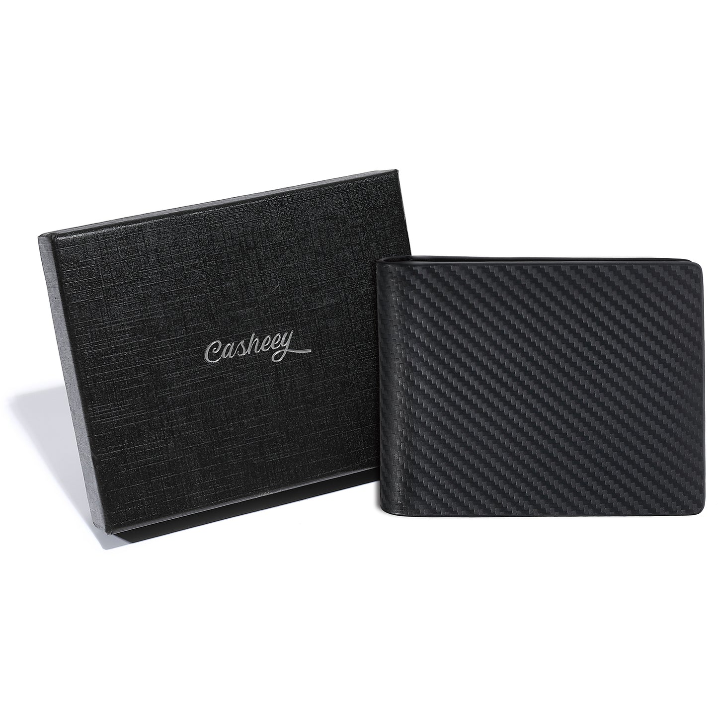 Carbon Leather Wallet | Coin Box Design