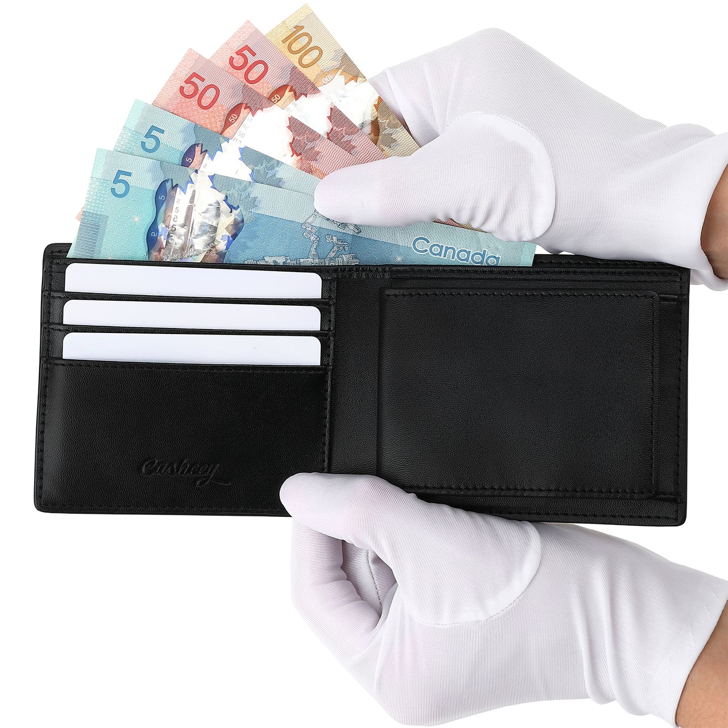 Carbon Leather Wallet | Coin Box Design