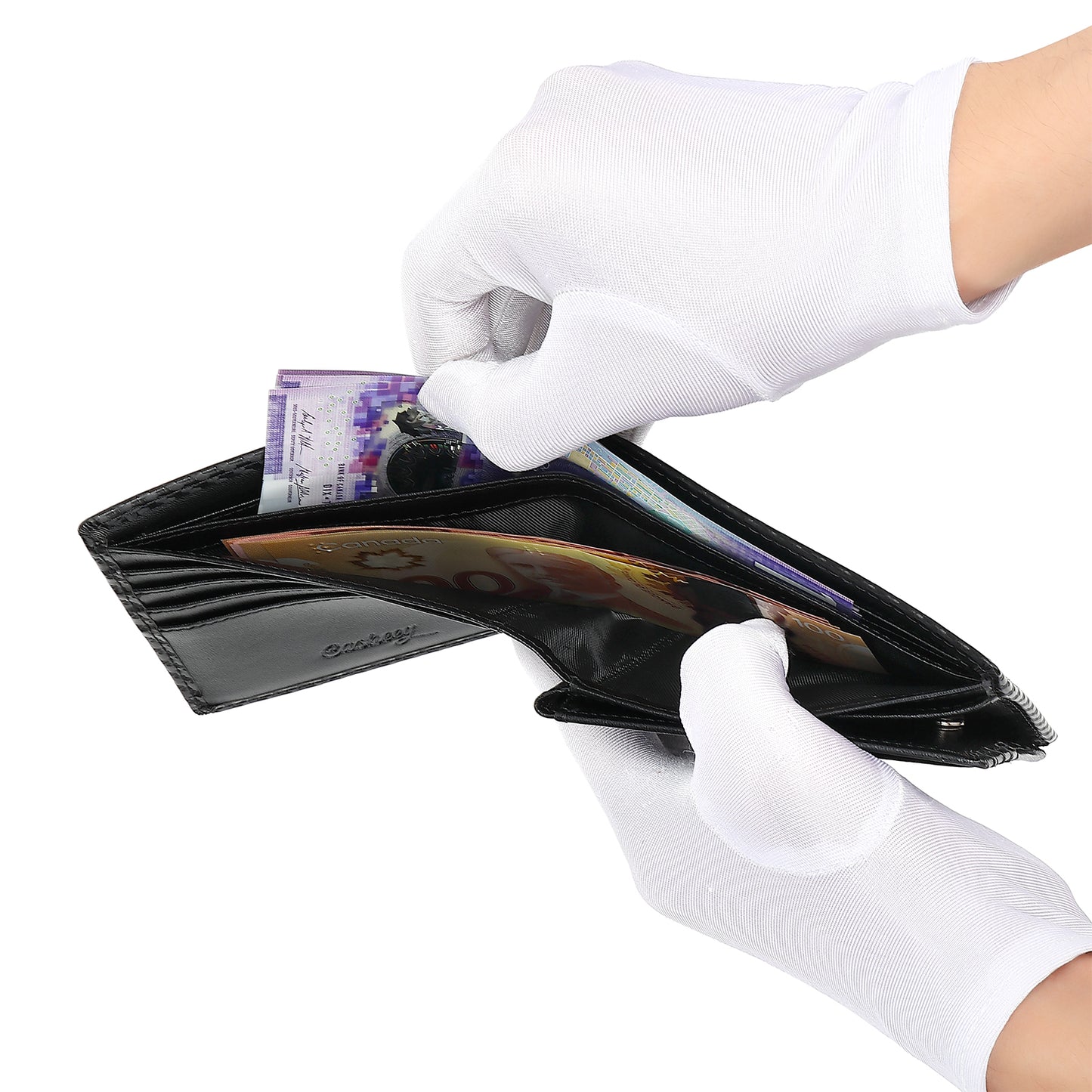 Carbon Leather Men's Wallet | Coin Box Design