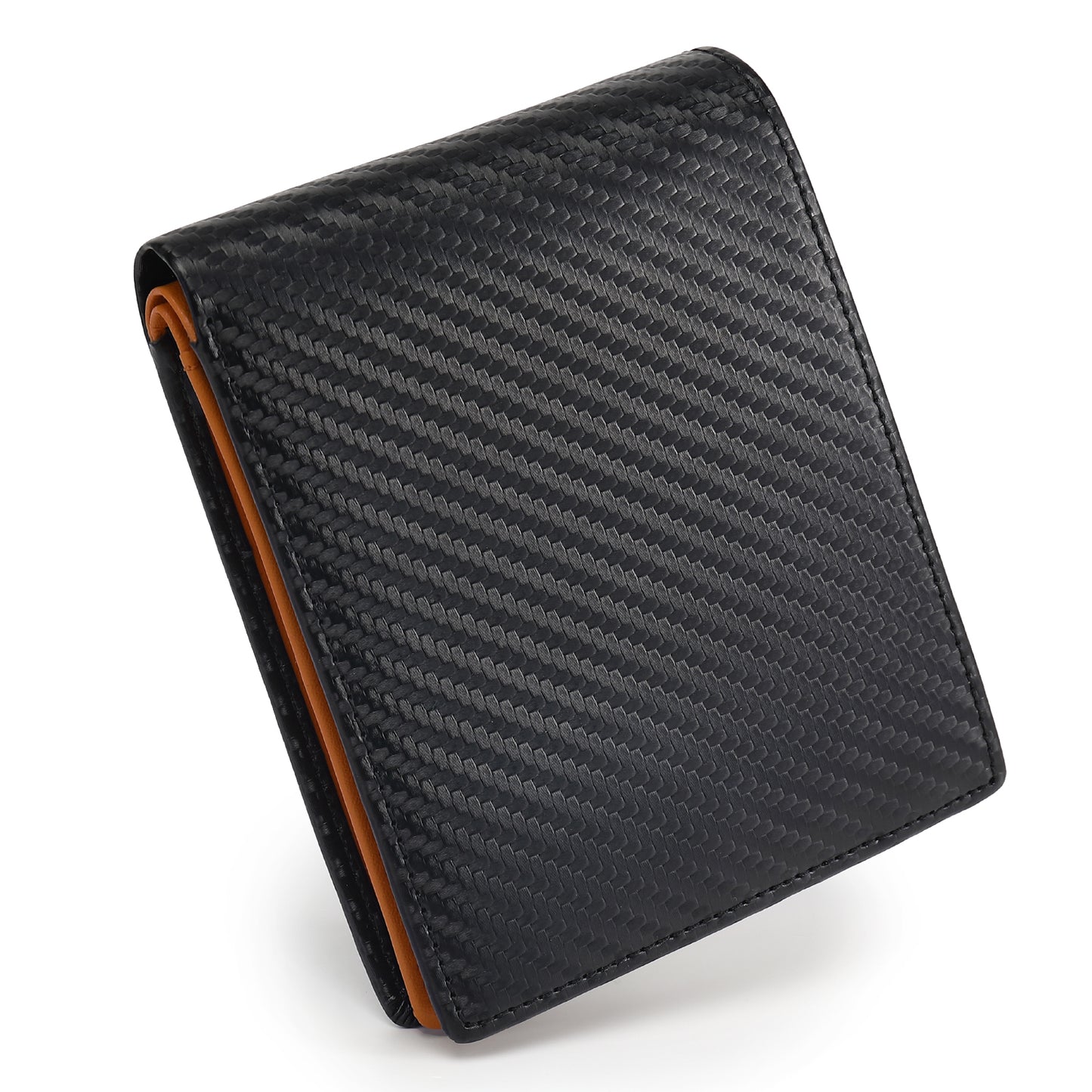 Carbon Leather Men's Wallet | Coin Box Design