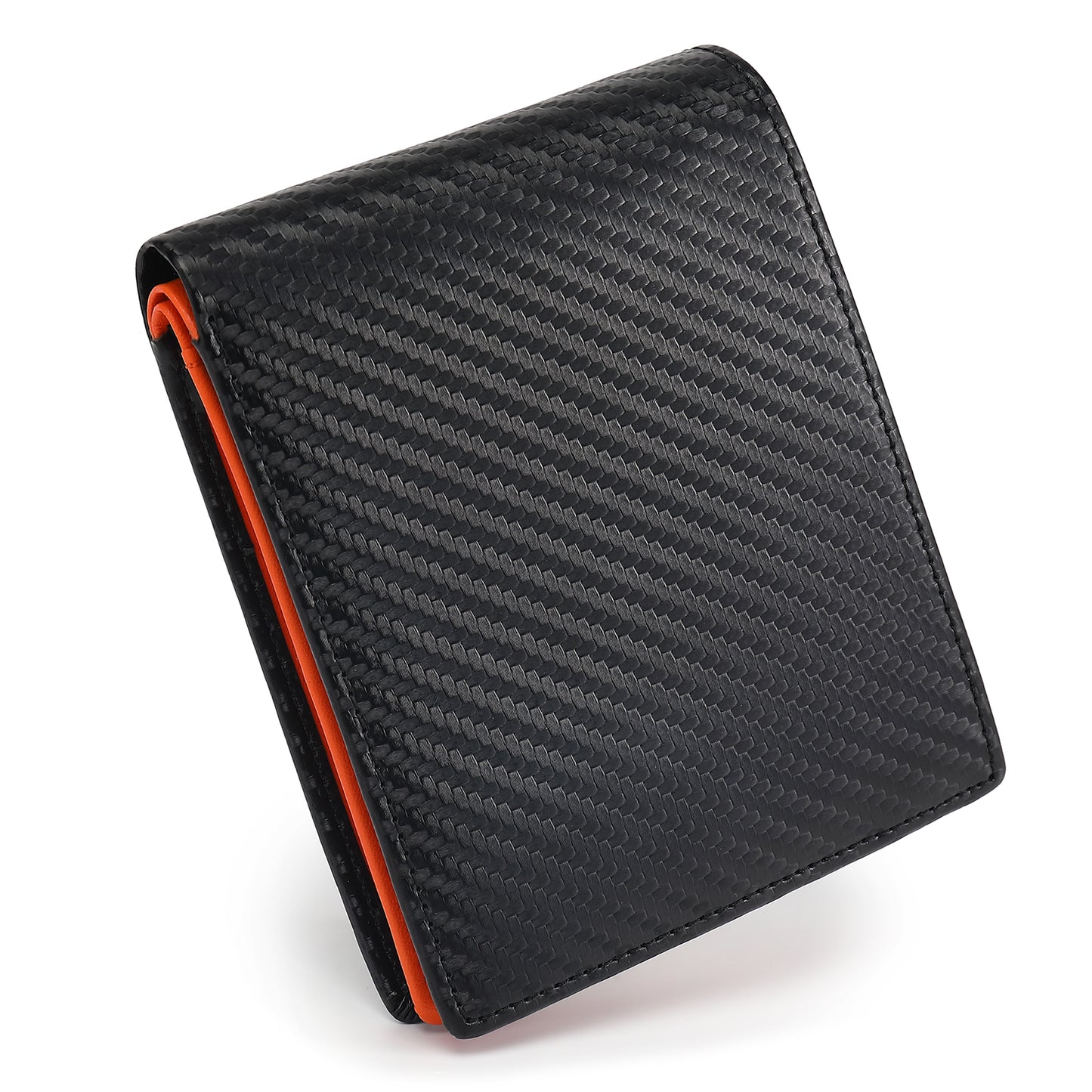 Carbon Leather Men's Wallet | Coin Box Design